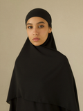 Hijab Jersey Premium noir - photo principale