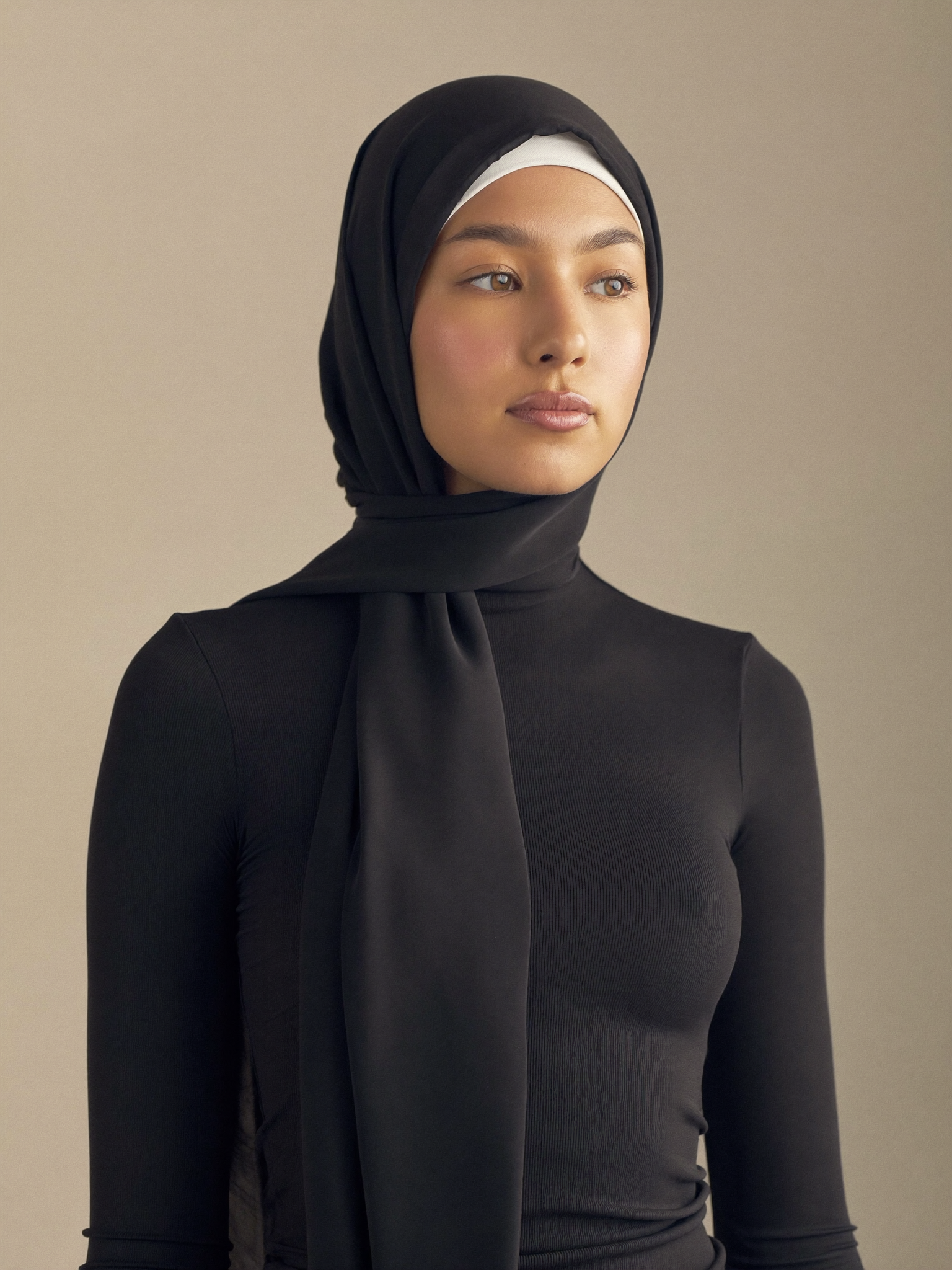 Hijab Jersey Premium noir - photo alternative