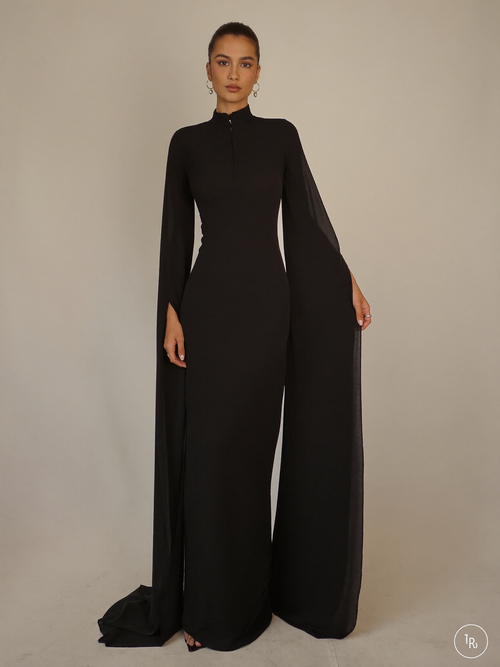 Abaya Essentielle noire - photo principale