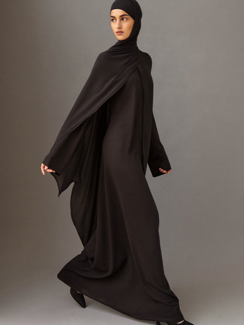 Abaya Essentielle noire - photo alternative